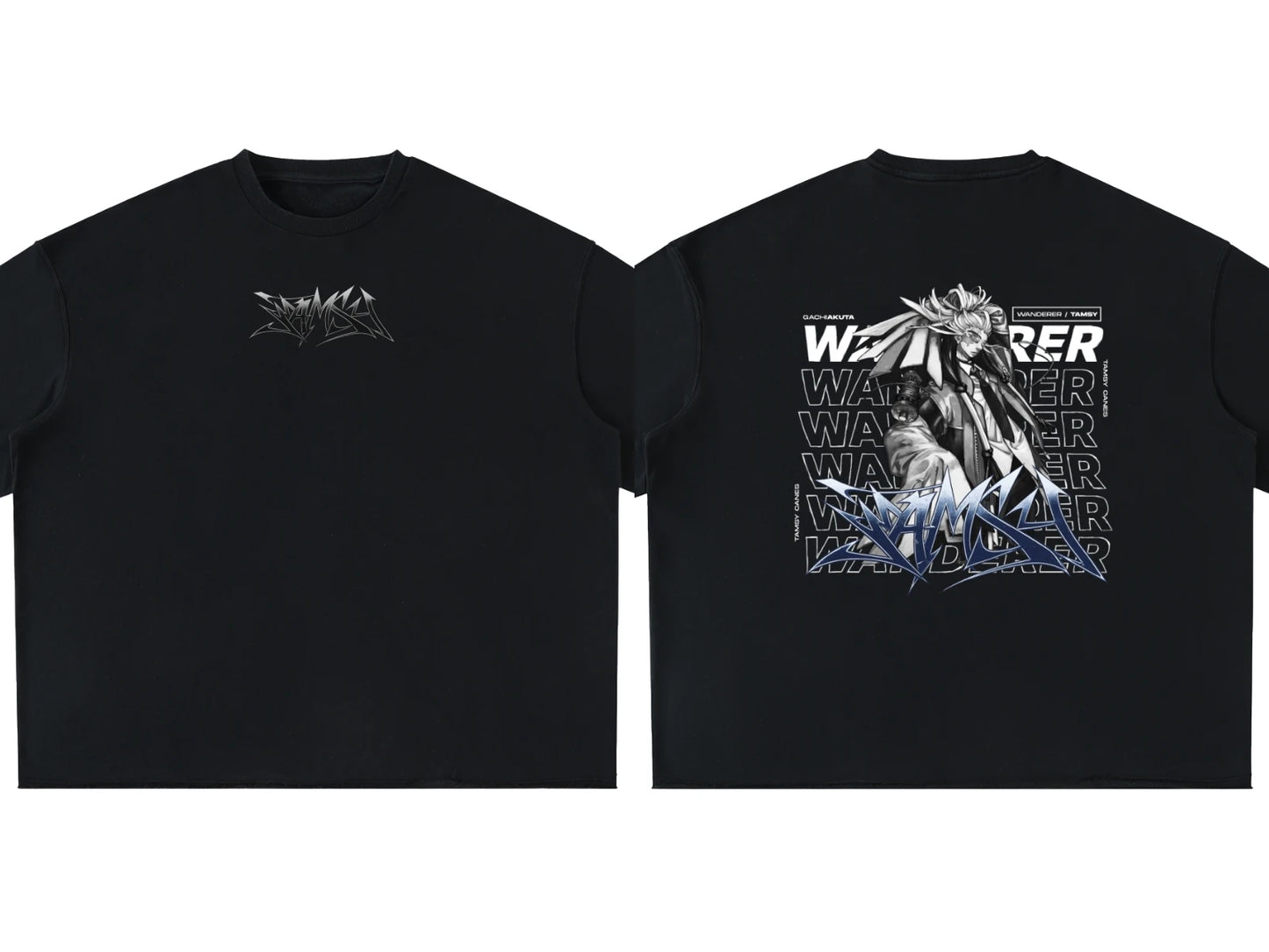 Anime Gachiakuta Tamsy Caines Black T-Shirt