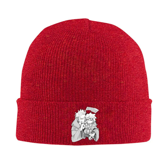 Gachiakuta Red Beanie Featuring Rudo and Enjin