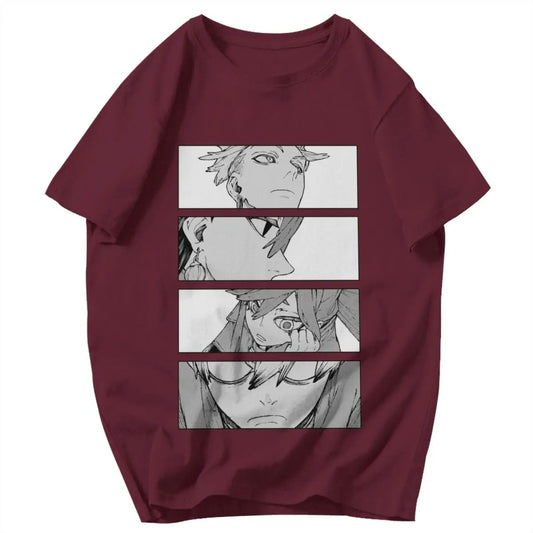 Gachiakuta Manga Panel Brown T-Shirt