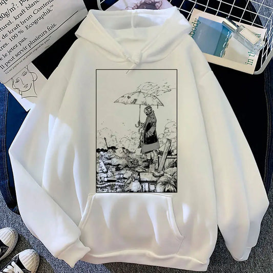 Gachiakuta “Silent Rain” White Hoodie