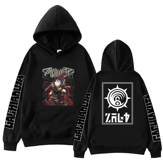 Gachiakuta Anime Rudo Team Cleaner's Black Hoodie