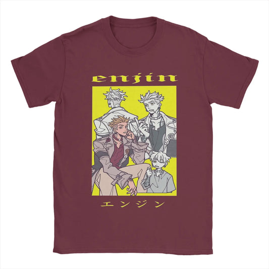 Gachiakuta Enjin Burgundy T-Shirt