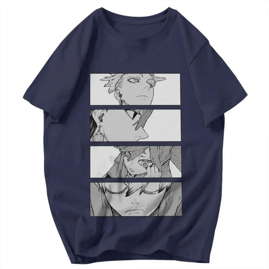 Gachiakuta Manga Panel Navy Blue T-Shirt