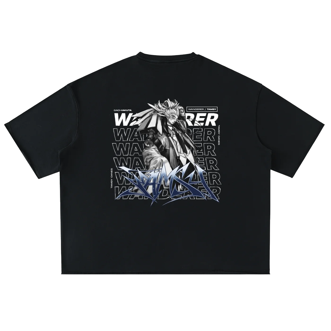 Anime Gachiakuta Tamsy Caines Black T-Shirt
