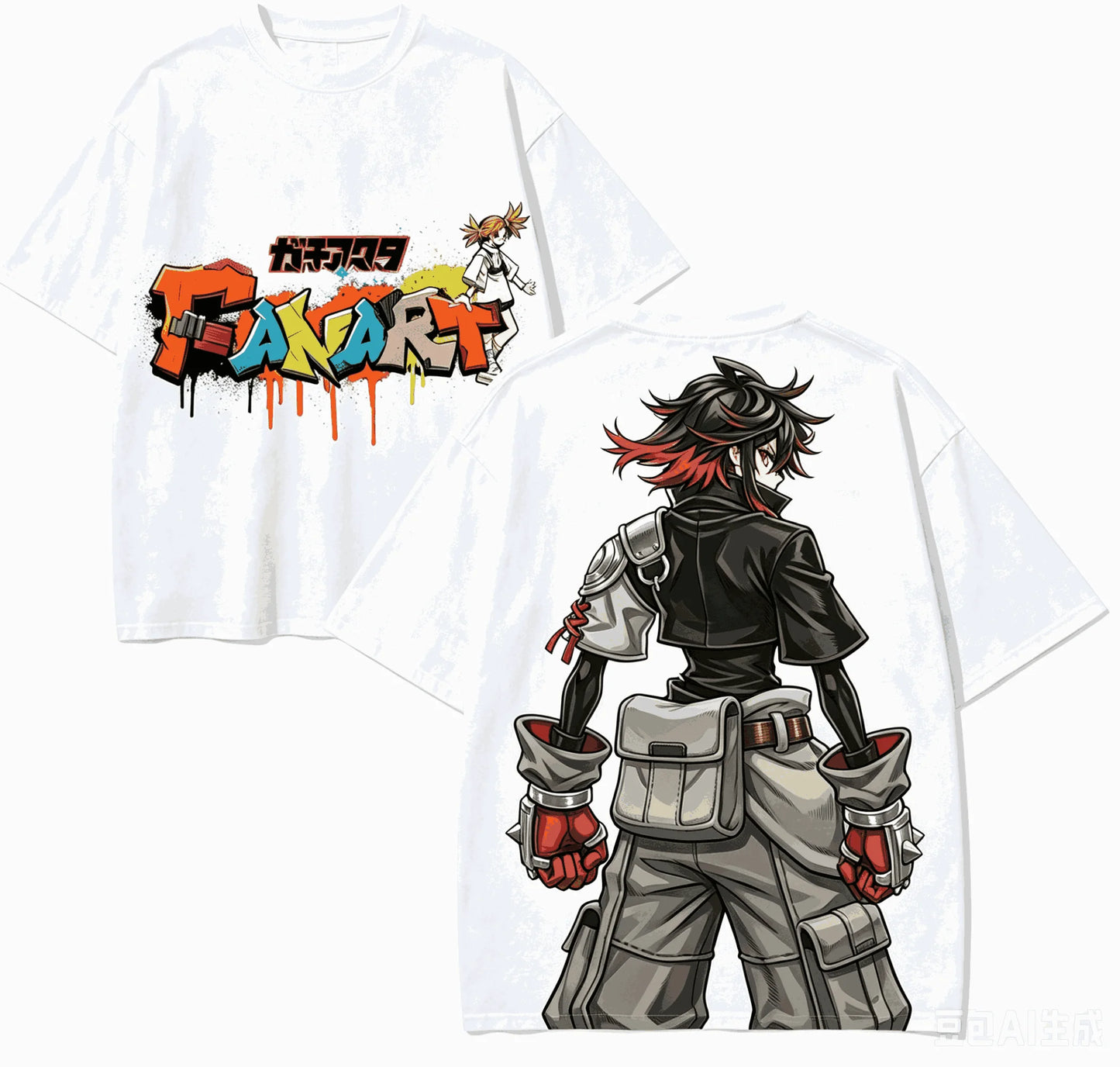 Gachiakuta Rudo Surebrec Graffiti White T-Shirt