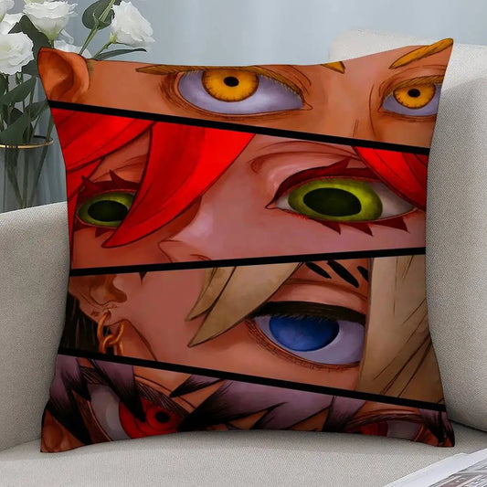 Anime Gachiakuta Cleaners Eyes Throw Pillow