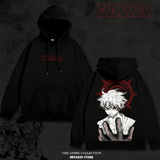 Gachiakuta Rudo "Team Cleaners" Black Hoodie