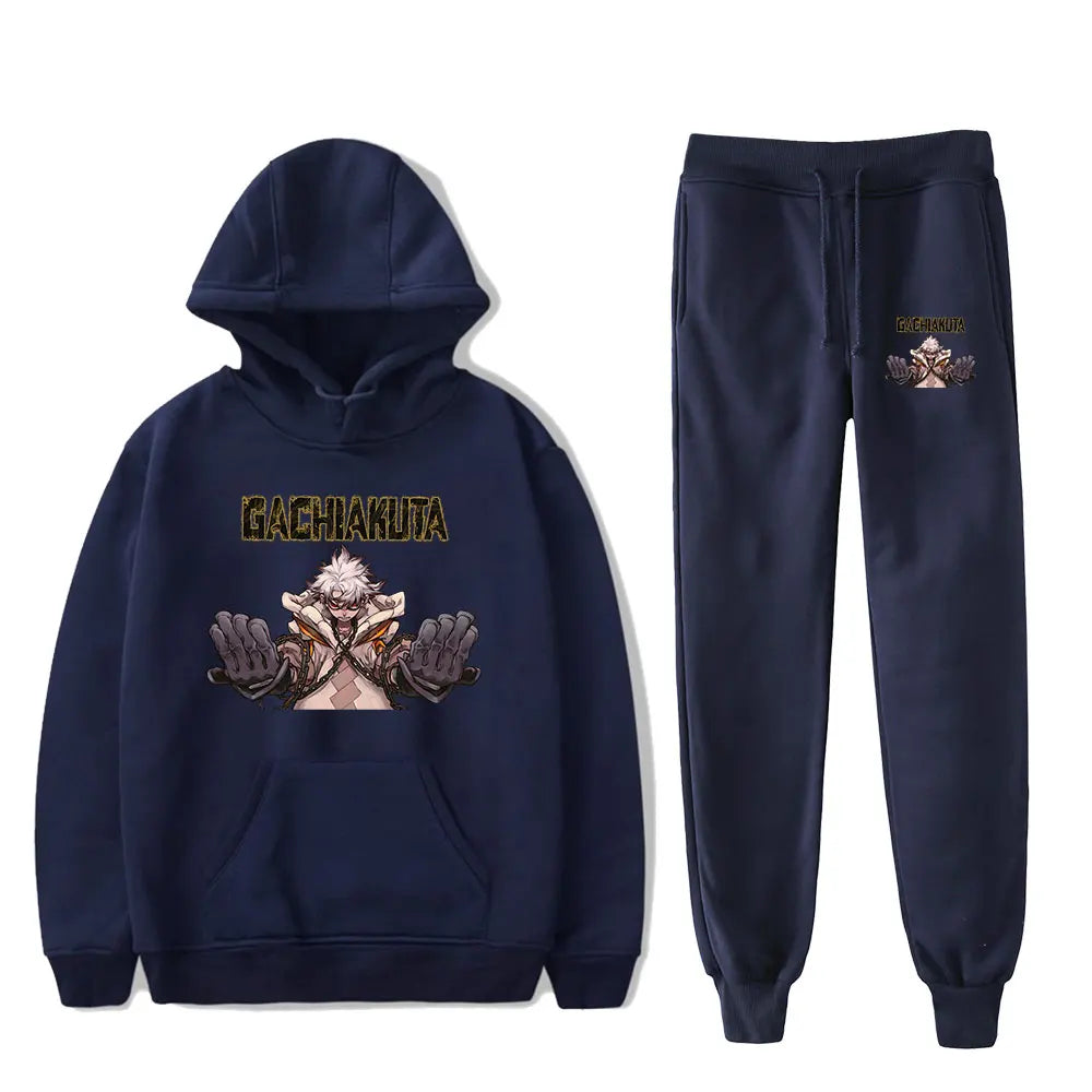 Gachiakuta Rudo Surebrec Tracksuit – Black Anime Hoodie & Sweatpants Set