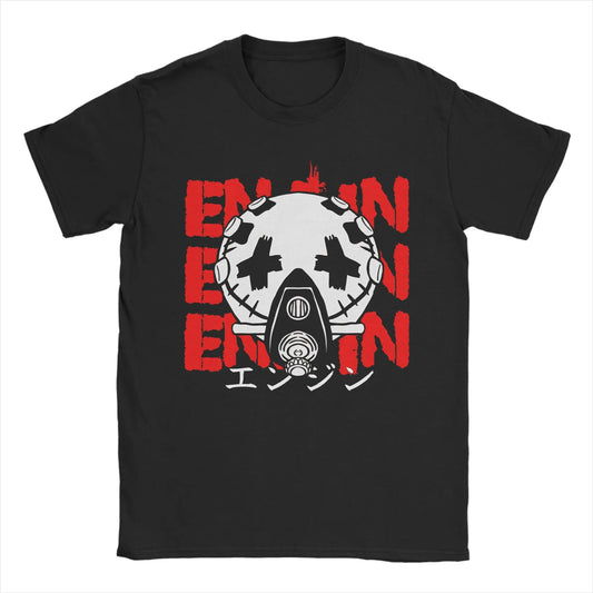 Gachiakuta Enjin Mask Anime Black T-Shirt