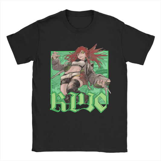 Anime Gachiakuta Riyo Reaper Black T-Shirt