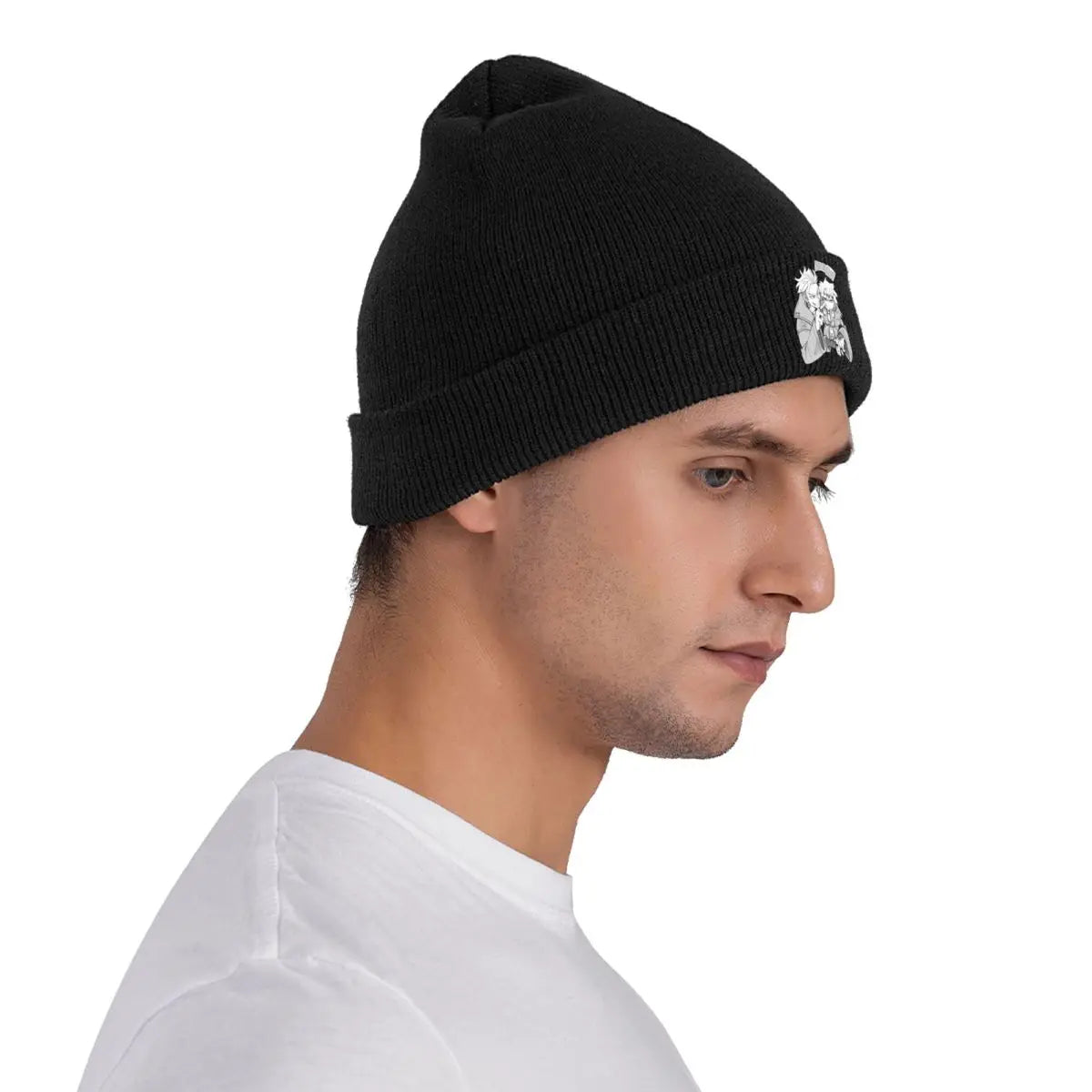 Gachiakuta Black Beanie Featuring Rudo and Enjin