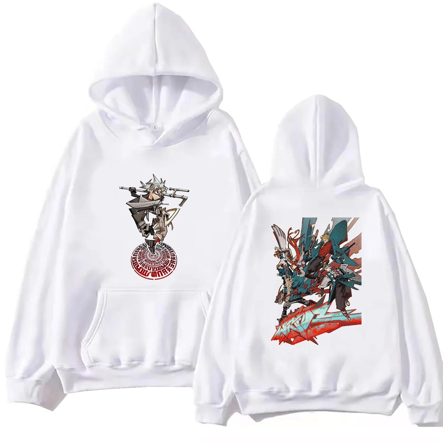Gachiakuta Chaos Graffiti Warrior White Hoodie
