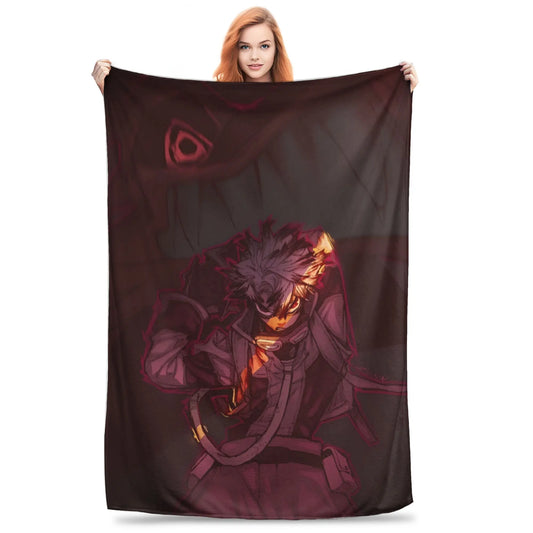 Gachiakuta Rudo Dark Fleece Blanket