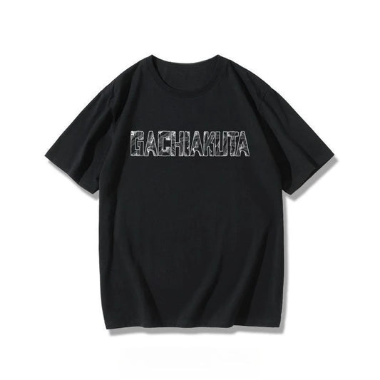 Gachiakuta Oversized Logo Anime Black T-Shirt