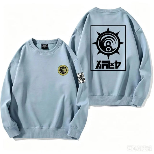 Gachiakuta Cleaners Logo Sky Blue Sweatshirt