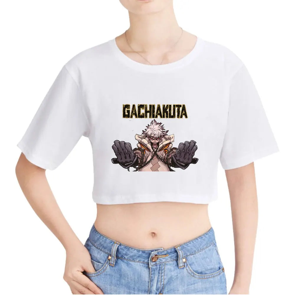 Gachiakuta Crop Top – Rudo Surebrec White