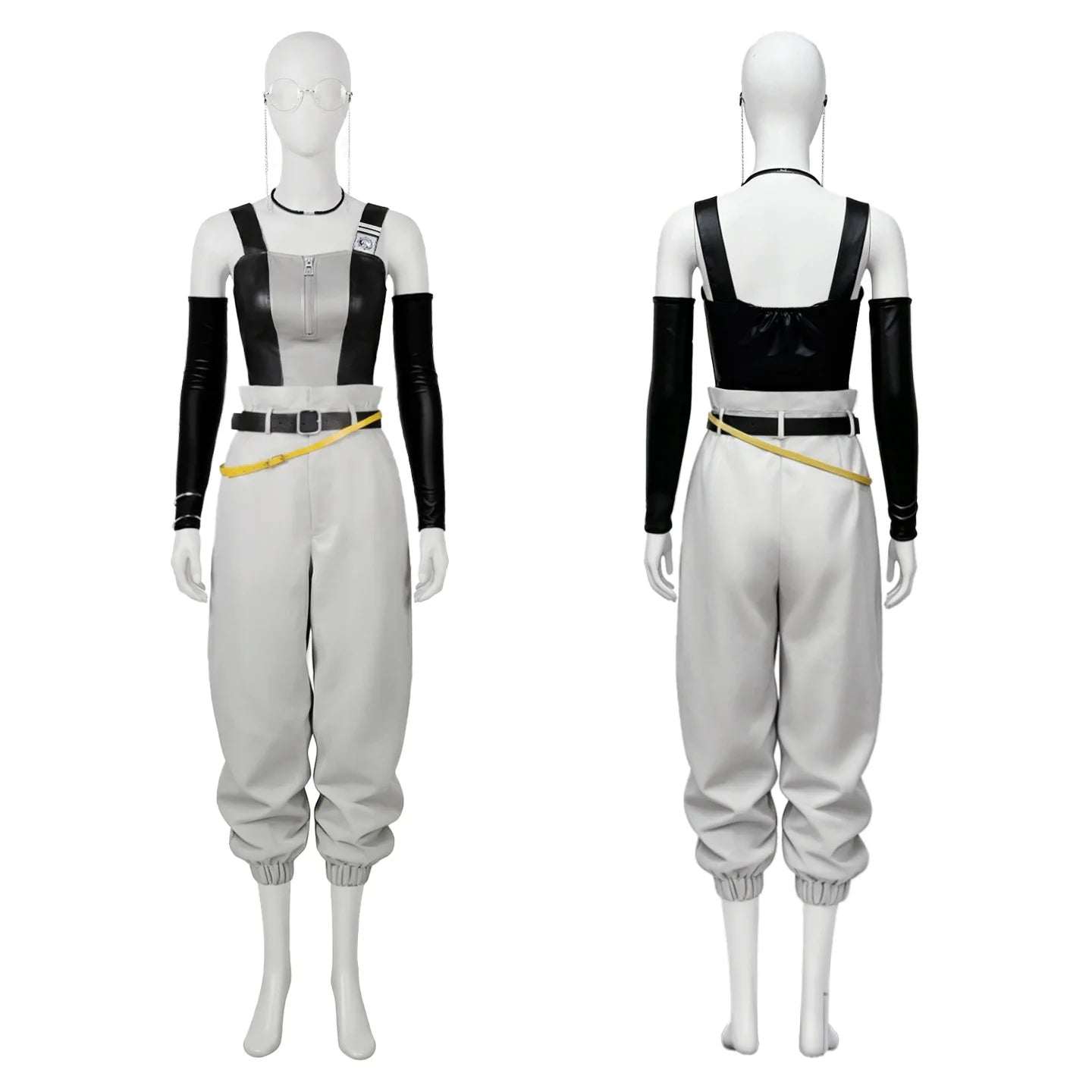Gachiakuta Semiu Grier Cosplay Costume with Glasses
