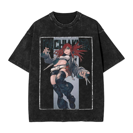 Gachiakuta Riyo Reaper Anime T Shirt Black