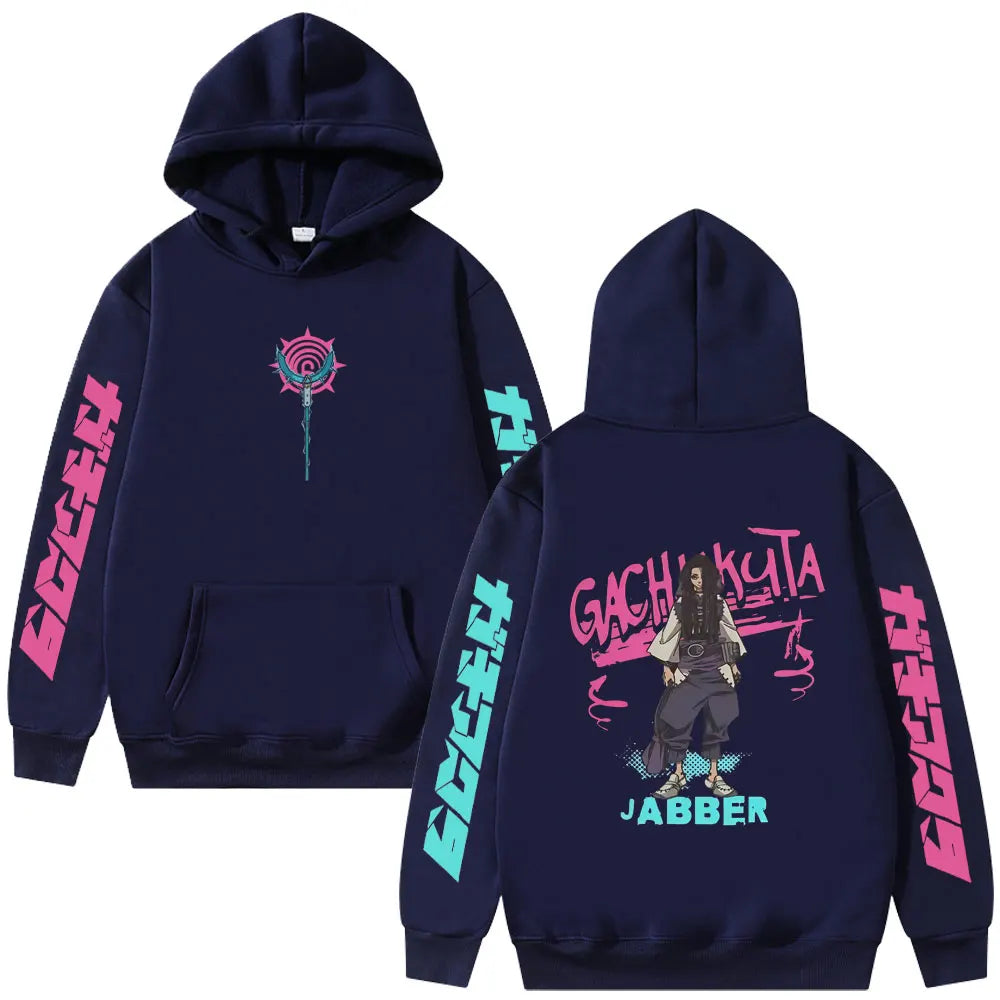 Gachiakuta Anime Jabber Wonger Navy Blue Hoodie