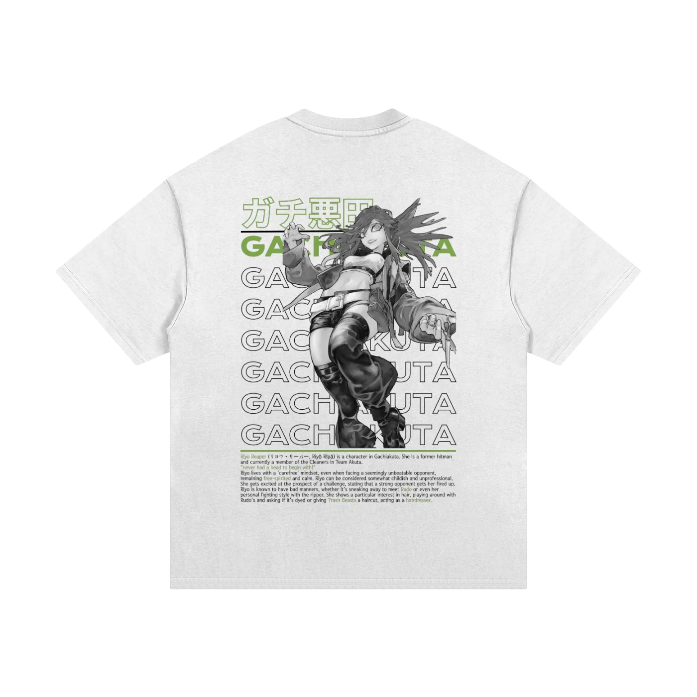Gachiakuta Riyo Reaper White T-Shirt