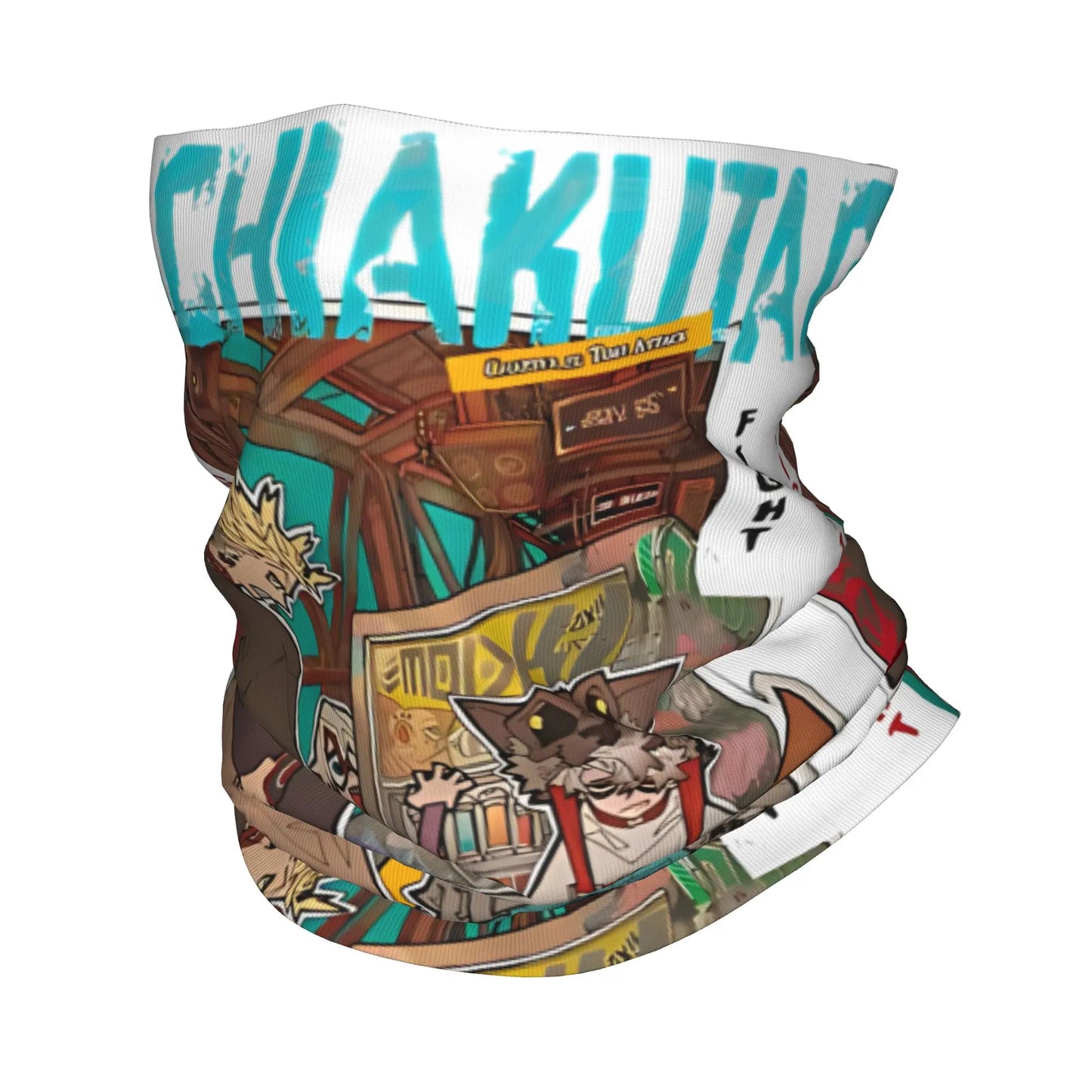 Gachiakuta Dear Santa Junkyard Black Neck Gaiter