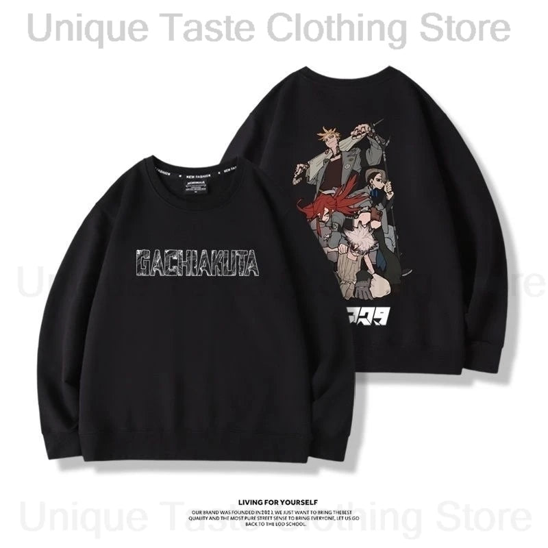 Anime GACHIAKUTA Team Cleaners Black Sweatshirt