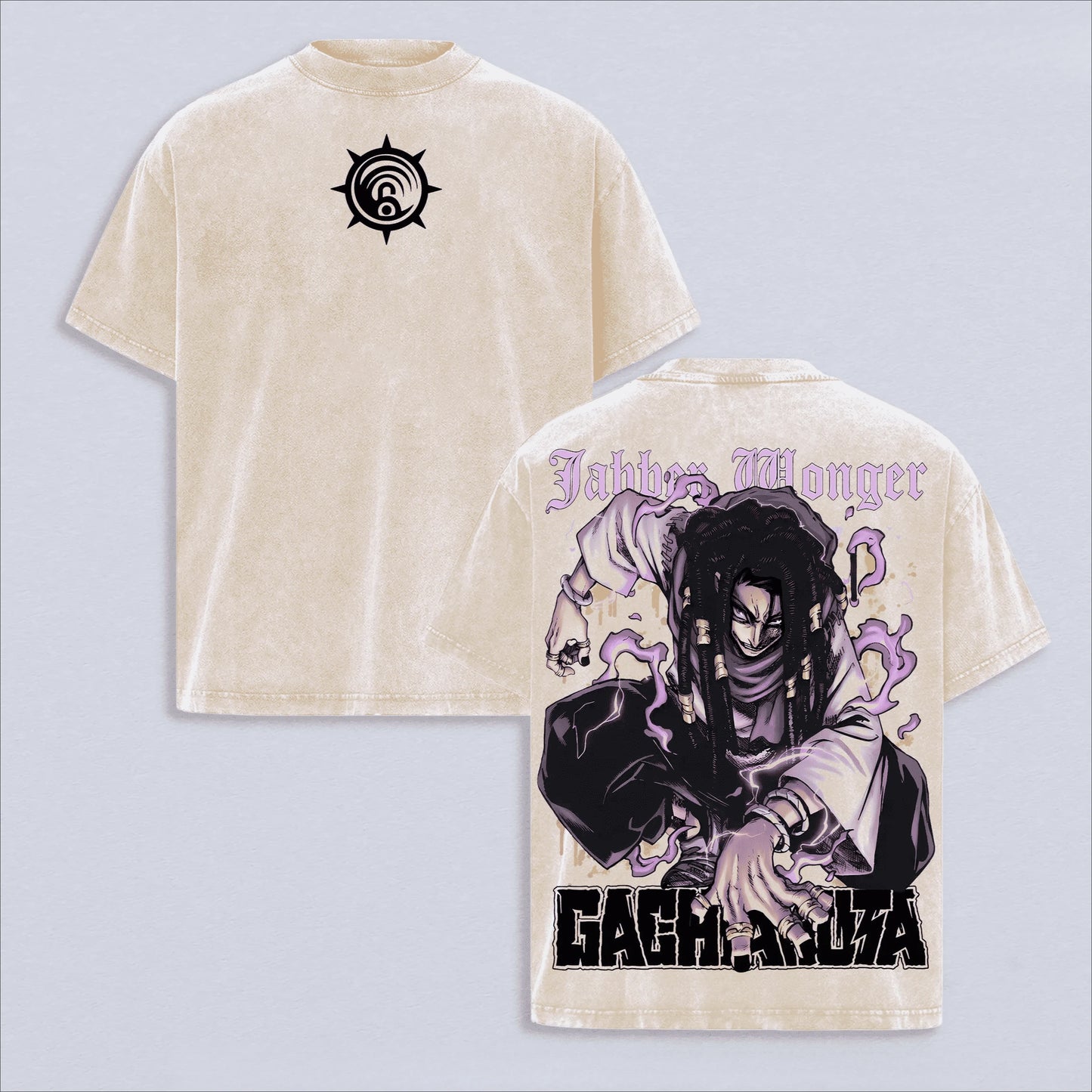 Gachiakuta Jabber Wonger Beige Vintage Graphic T-Shirt