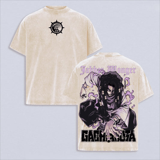 Gachiakuta Jabber Wonger Beige Vintage Graphic T-Shirt