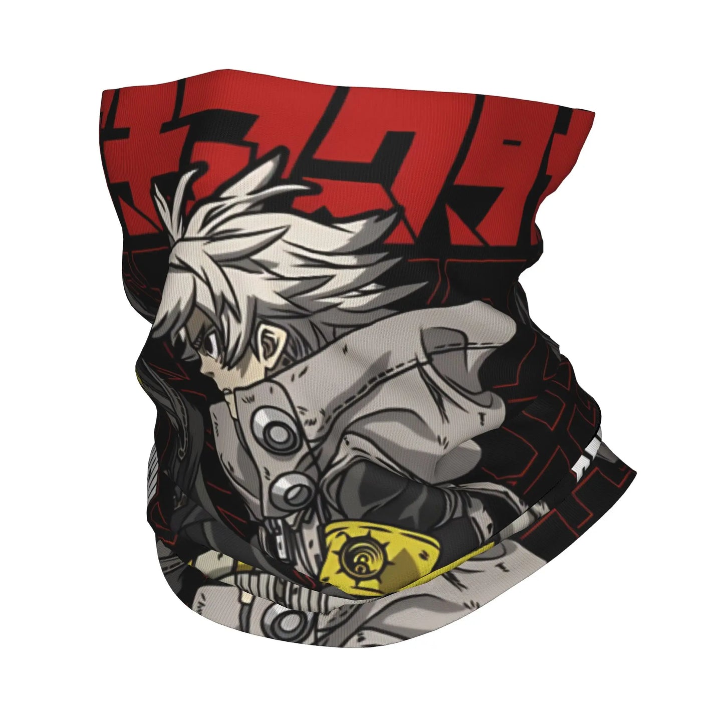 Gachiakuta Rudo Surebrec Red Panel Black Neck Gaiter
