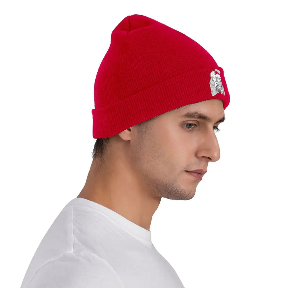 Gachiakuta Red Beanie Featuring Rudo and Enjin