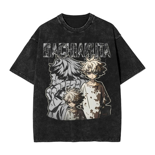 Gachiakuta Rudo Anime T Shirt Black Manga