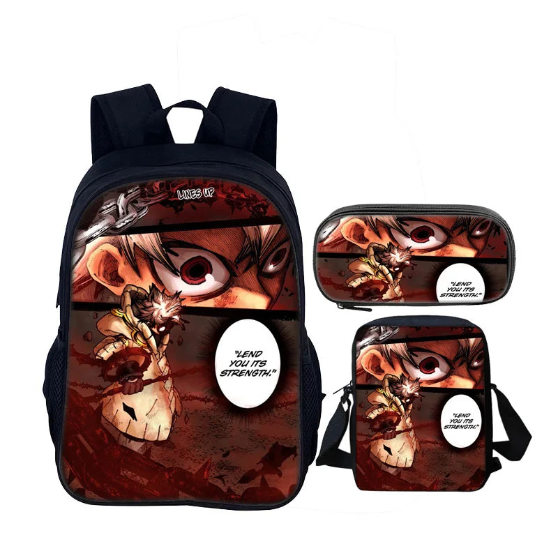 Gachiakuta Rudo Surebrec Manga Panel 3-Piece Backpack Set – “Lend You Its Strength”
