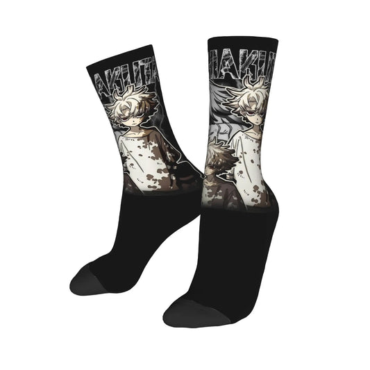 Gachiakuta Rudo Black & White Socks