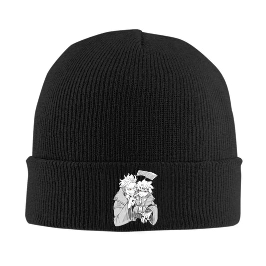 Gachiakuta Black Beanie Featuring Rudo and Enjin
