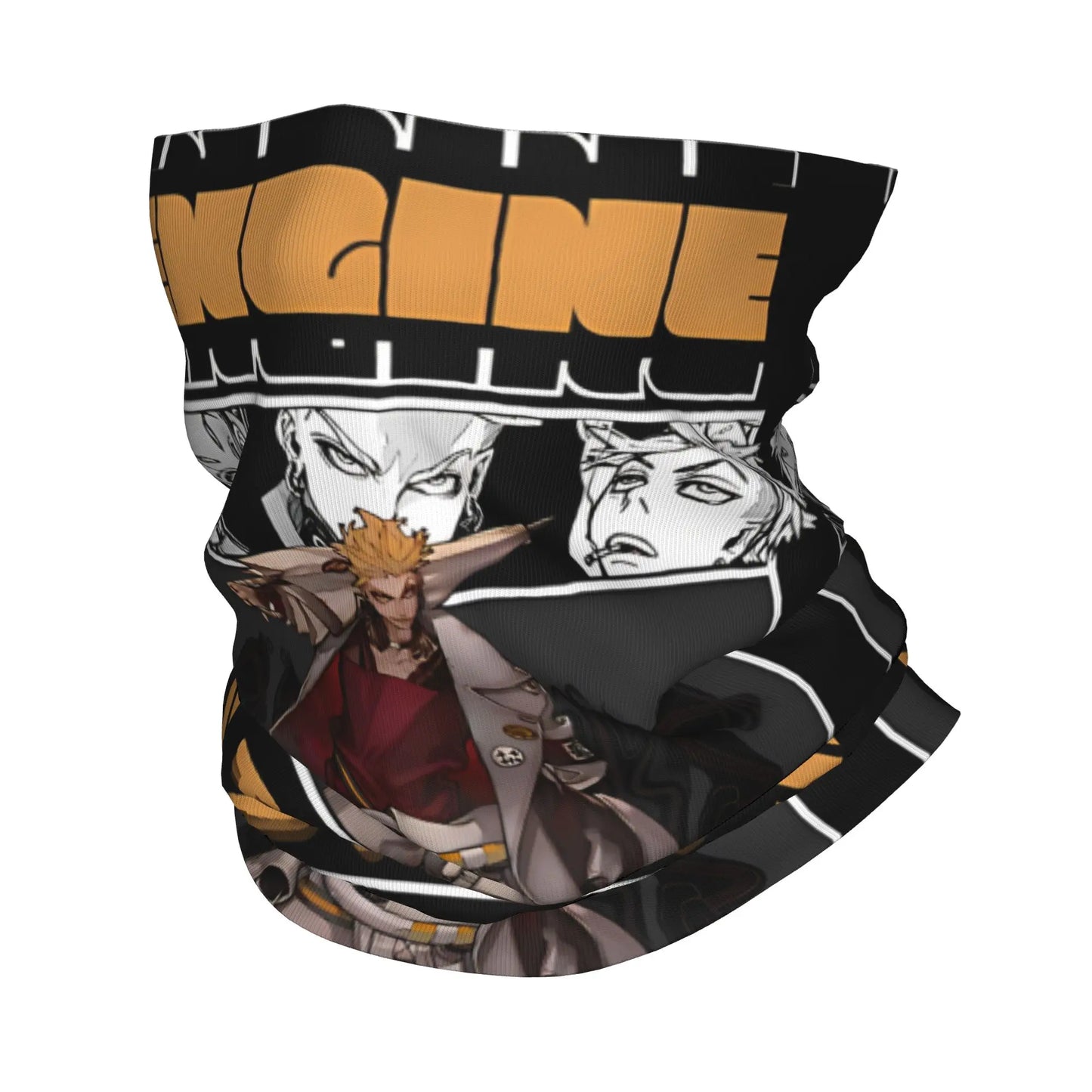 Gachiakuta Enjin Manga Portrait Black Neck Gaiter