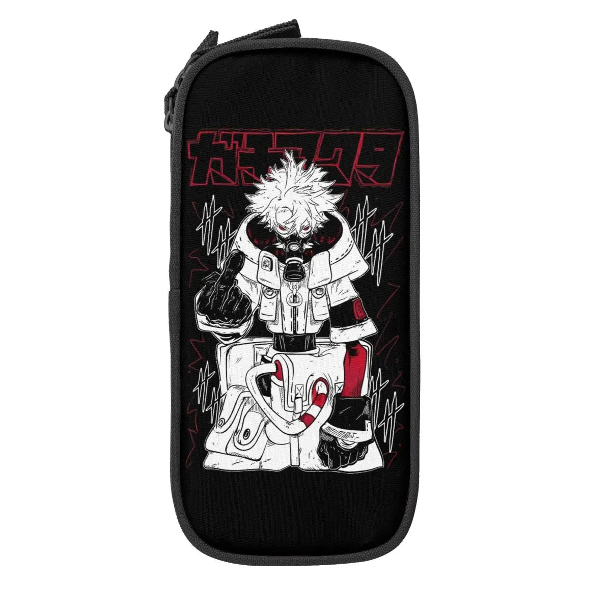 Gachiakuta Rudo Gas Mask Black Pencil Case