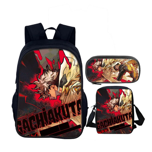 Gachiakuta Rudo Surebrec 3-Piece Backpack Set – Explosive Manga Action