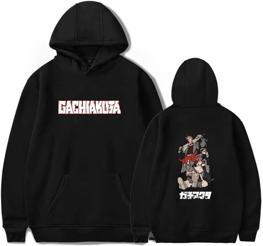 Gachiakuta Black Hoodie – Rudo & The Cleaners Crew Back