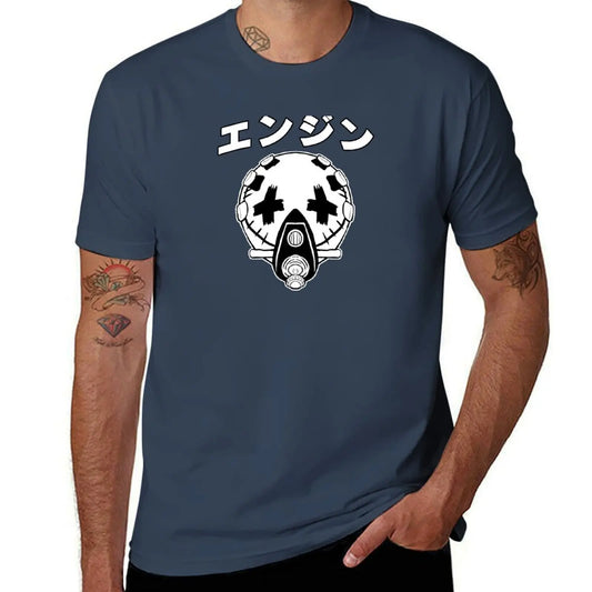 Gachiakuta Enjin Mask Navy Blue T-Shirt – Limited Edition