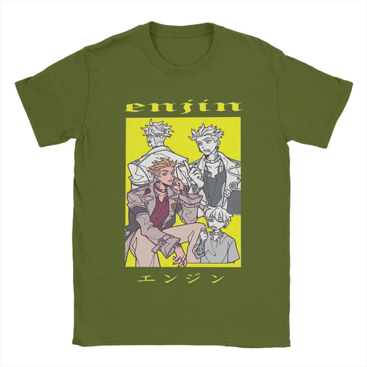 Gachiakuta Enjin Army Green T-Shirt