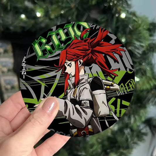 Gachiakuta Riyo Reaper Wooden Drink Coaster Anti Slip