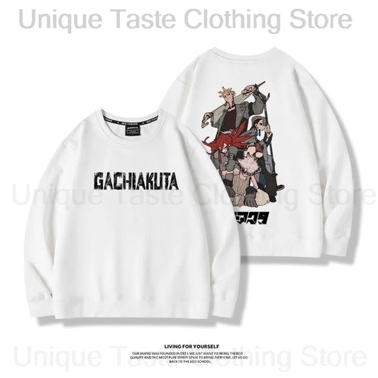 Anime GACHIAKUTA Team Cleaners White Sweatshirt