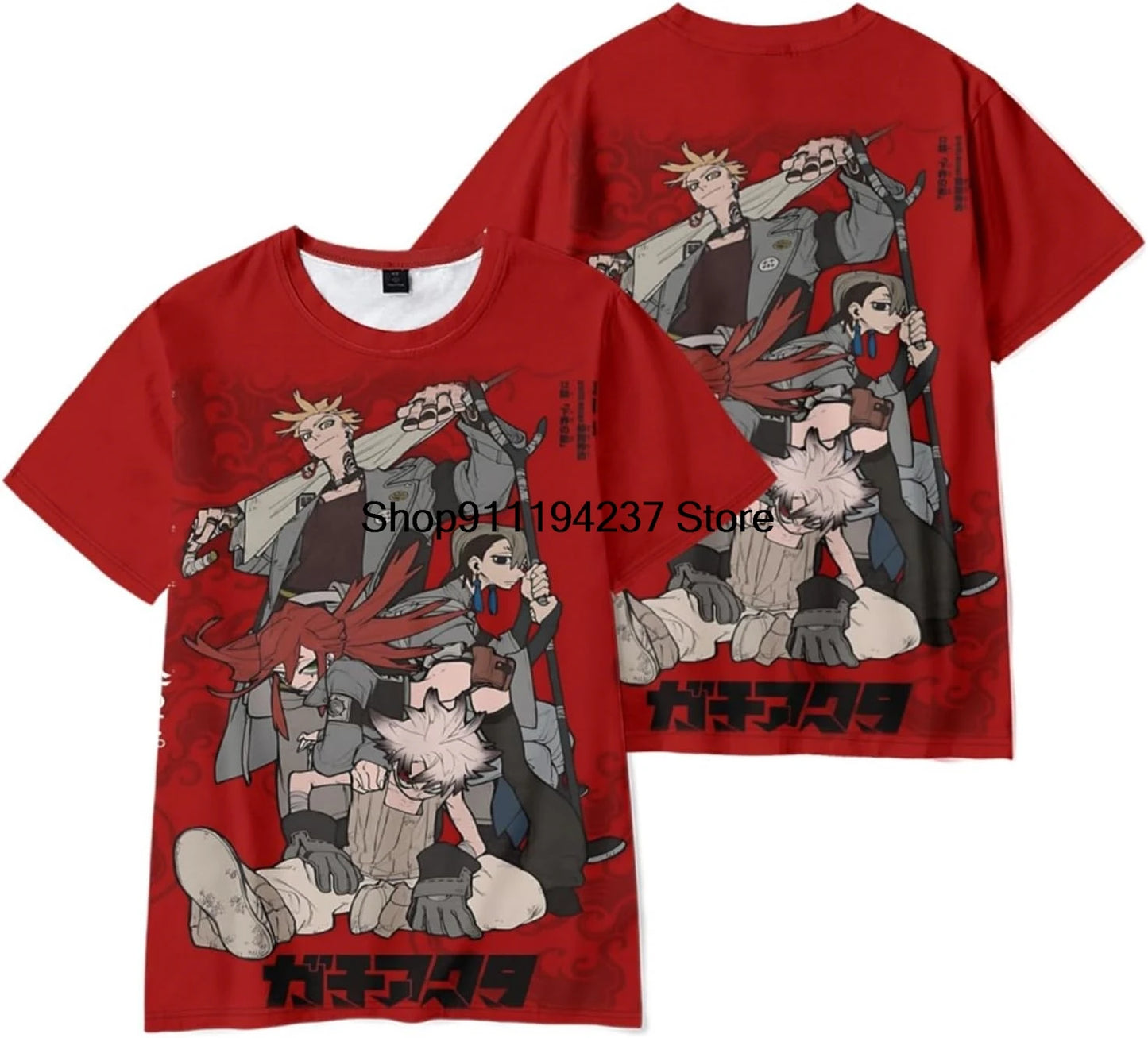 Gachiakuta Team Cleaners Red T-Shirt