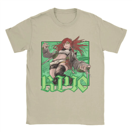 Anime Gachiakuta Riyo Reaper Beige T-Shirt