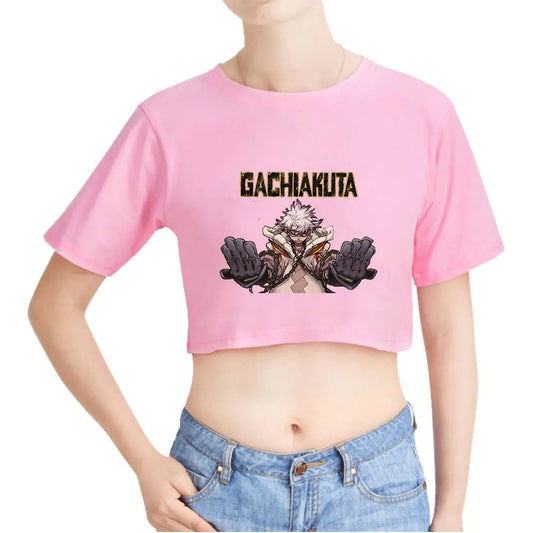 Gachiakuta Crop Top – Rudo Surebrec Pink