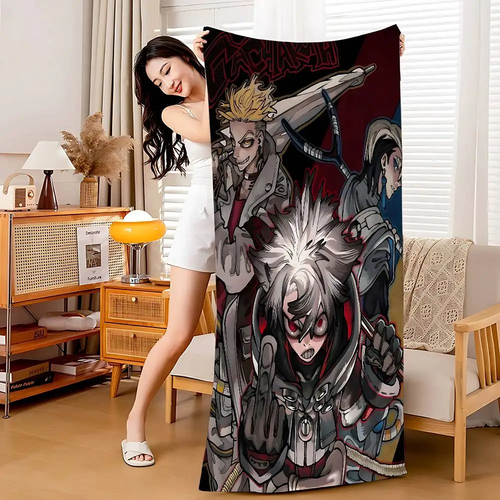 Gachiakuta Rudo, Enjin and Zanka Battle Beach Towel