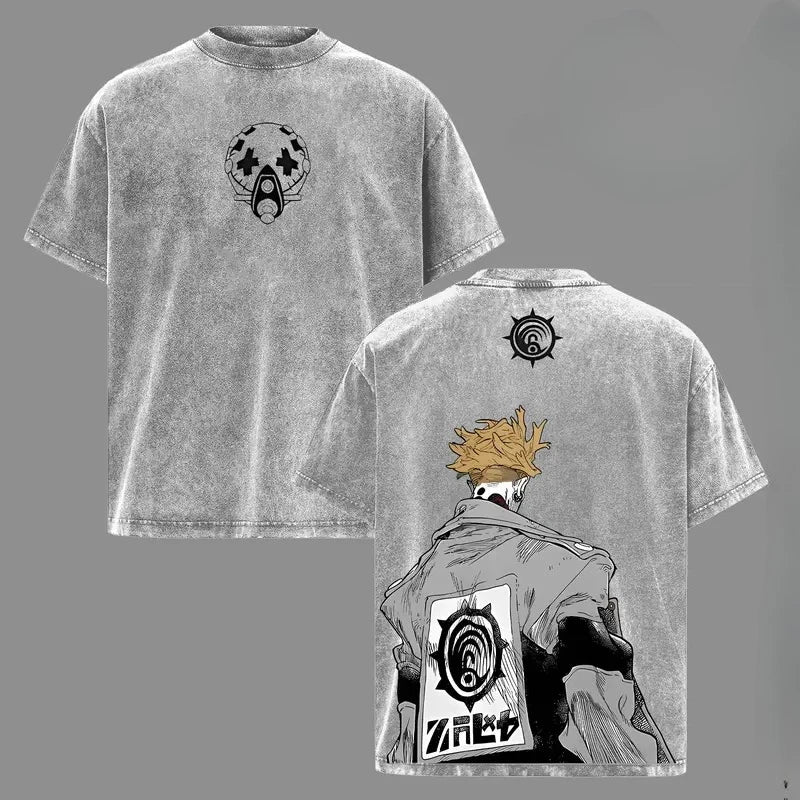 Gachiakuta Enjin Gray Vintage T Shirt Limited Edition