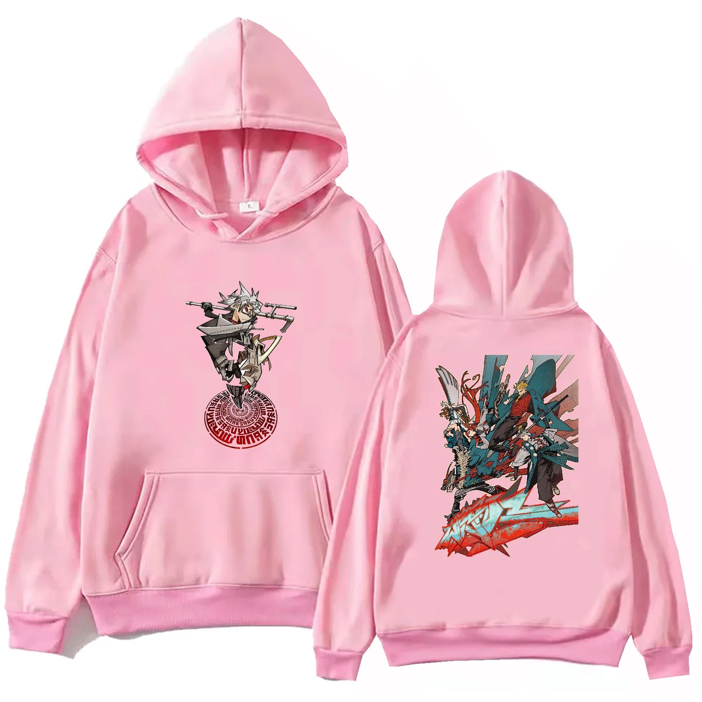 Gachiakuta Chaos Graffiti Warrior Pink Hoodie