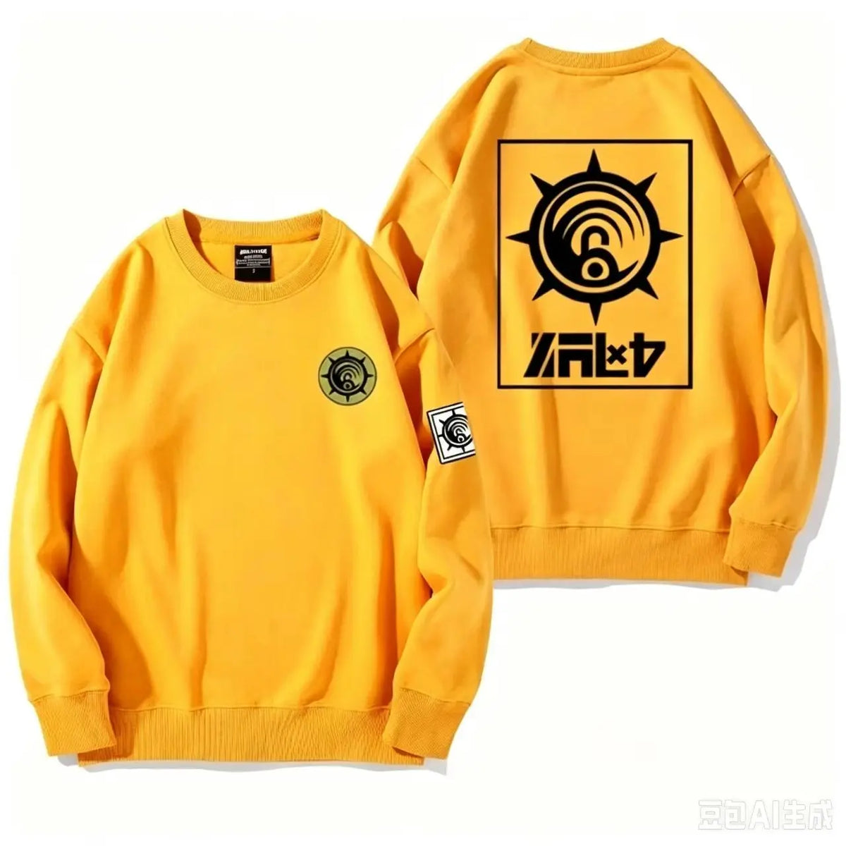 Gachiakuta Cleaners Logo Yellow Sweatshirt