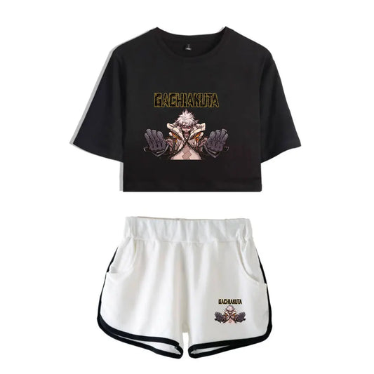 Gachiakuta Rudo Surebrec Pajama Set – Black x White Women